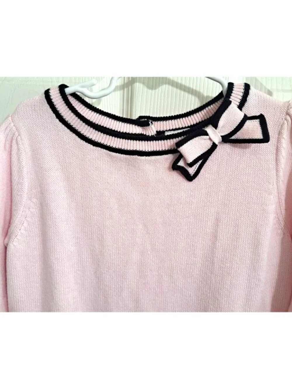 Gymboree Girl's 5T Pink & Black Long Sleeve Sweater Dress